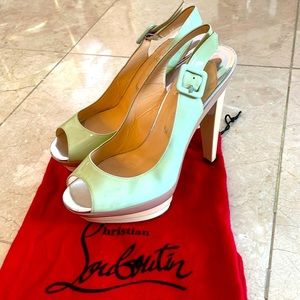 Christian Louboutin slingback heels